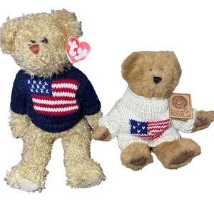 Boyd's‎ Bears And Ty Plush Bears Being Sold As A Pair.